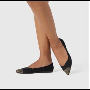 Rothy's The Point - Gold embroidered cap toes!